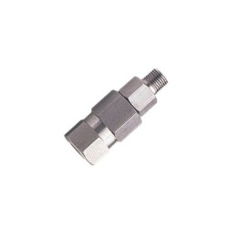 Racor giratorio recto 3/8" inox p.a