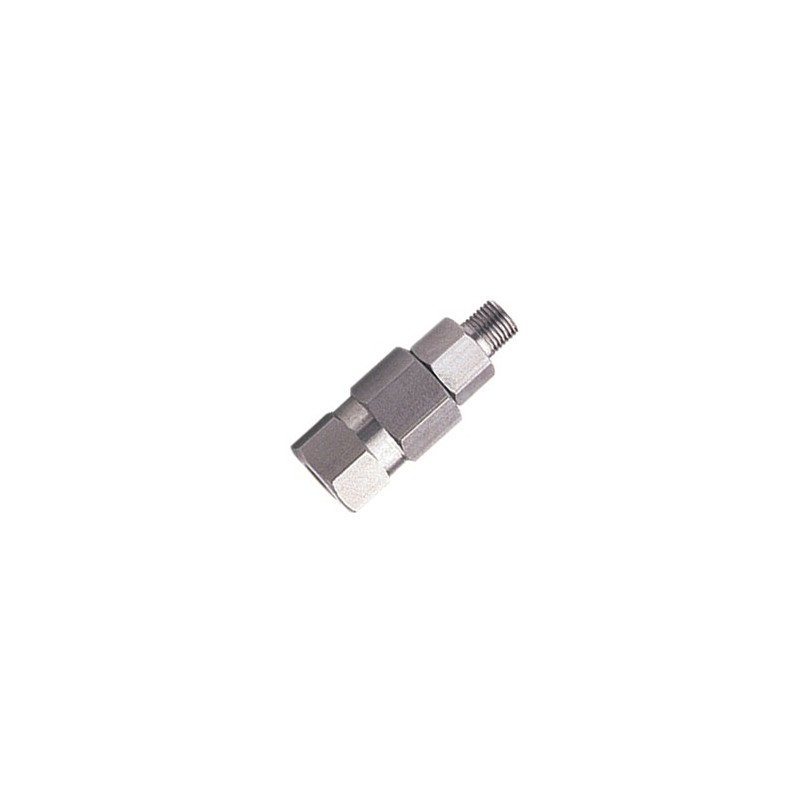 Racor giratorio recto 3/8" inox p.a