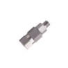 Racor giratorio recto 3/8" inox p.a