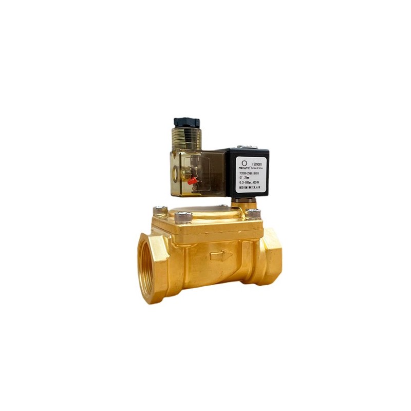 Electroválvula latón 1/2" 24 v ac mecatic