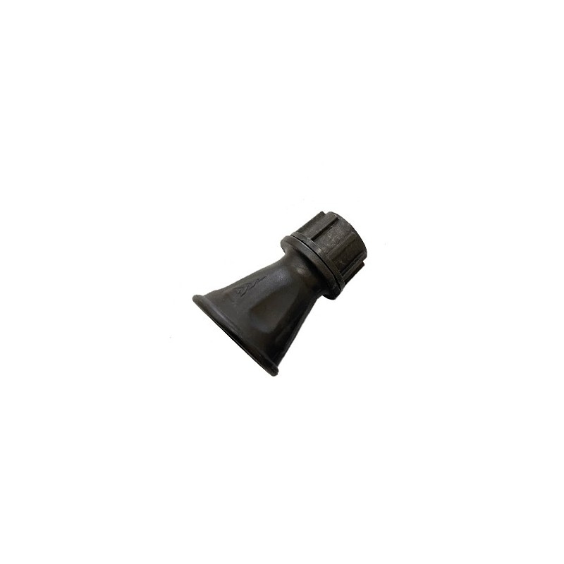 Portaboquillas 1/4” - 1/4” negro hexagonal