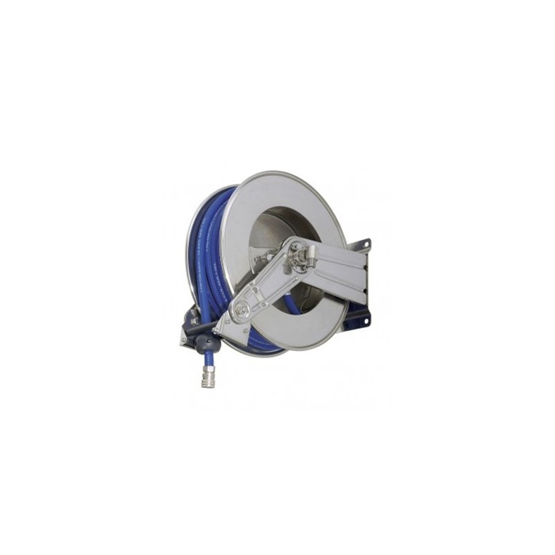 Enrollador ajustable 15 m 1/2 inox