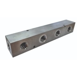 Colector inox 4s 1/2"+ 2e 1/2"