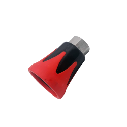 Protector lanza rojo-negro inox