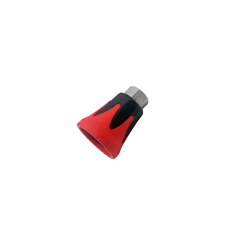 Protector lanza rojo-negro inox
