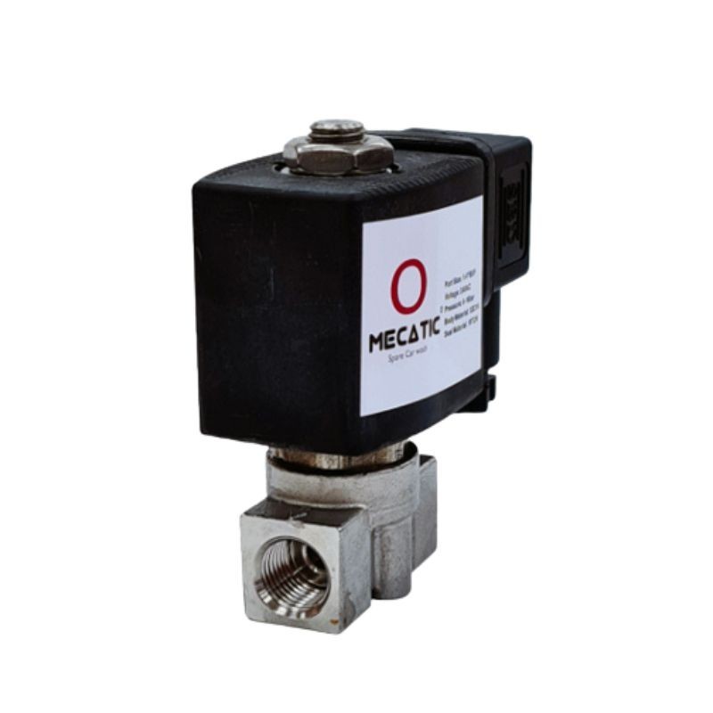 Electroválvula inox 1/4” 24 v ac (mecatic)