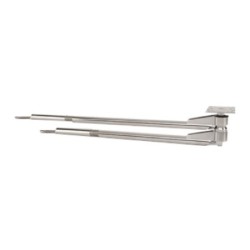 Brazo de lavado doble l1 1600 mm l2 1750 mm tubular con muelle